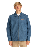 The Billabong Mens Bad Dog Jacket in Ocean Wash