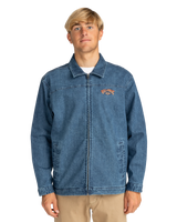 The Billabong Mens Bad Dog Jacket in Ocean Wash