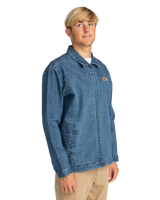 The Billabong Mens Bad Dog Jacket in Ocean Wash