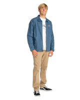 The Billabong Mens Bad Dog Jacket in Ocean Wash