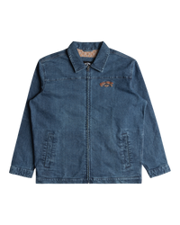 The Billabong Mens Bad Dog Jacket in Ocean Wash