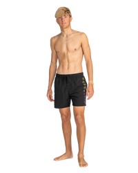 The Billabong Mens All Day Heritage Volley Shorts in Black