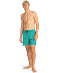 All Day Layback Swimshorts in Sea Green