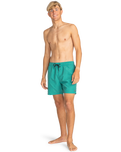 All Day Layback Swimshorts in Sea Green