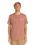 The Billabong Mens Arch T-Shirt in Rosewood