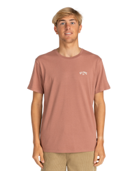 The Billabong Mens Arch T-Shirt in Rosewood