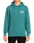 The Billabong Mens Arch Wave Hoodie in Teal