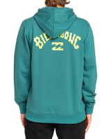 The Billabong Mens Arch Wave Hoodie in Teal