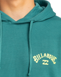 The Billabong Mens Arch Wave Hoodie in Teal