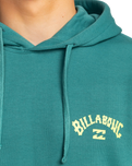 The Billabong Mens Arch Wave Hoodie in Teal