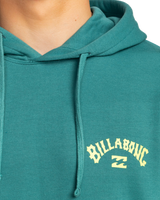 The Billabong Mens Arch Wave Hoodie in Teal