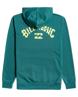 The Billabong Mens Arch Wave Hoodie in Teal