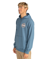 The Billabong Mens Foundation Hoodie in Vintage Indigo