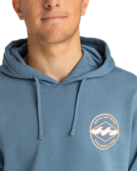 The Billabong Mens Foundation Hoodie in Vintage Indigo