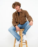 Wildwood Corduroy Overshirt in Otter