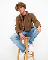 Wildwood Corduroy Overshirt in Otter