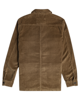 The Billabong Mens Wildwood Corduroy Overshirt in Otter