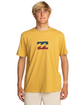 The Billabong Mens Team Wave T-Shirt in Gold