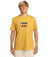 The Billabong Mens Team Wave T-Shirt in Gold