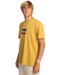 The Billabong Mens Team Wave T-Shirt in Gold