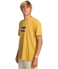 The Billabong Mens Team Wave T-Shirt in Gold