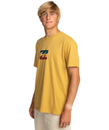 The Billabong Mens Team Wave T-Shirt in Gold