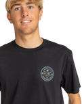 The Billabong Mens Monogram T-Shirt in Black