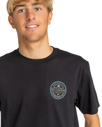 The Billabong Mens Monogram T-Shirt in Black