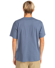 The Billabong Mens Stacked Arch T-Shirt in Slate Blue