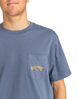 The Billabong Mens Stacked Arch T-Shirt in Slate Blue