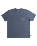 The Billabong Mens Stacked Arch T-Shirt in Slate Blue