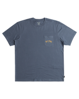 The Billabong Mens Stacked Arch T-Shirt in Slate Blue