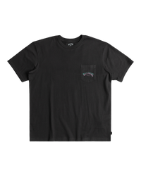 The Billabong Mens Stacked Arch T-Shirt in Washed Black