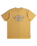 The Billabong Mens The Bay T-Shirt in Gold