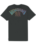 The Billabong Mens Newquay Arch T-Shirt in Washed Black