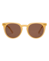 Ella Polarised Sunglasses in Pineapple & Brown
