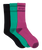 The Element Mens Clearsight 3.0 3 Pack Socks in Multi