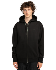 The Element Mens Rain Cornell Zip Hoodie in Flint Black