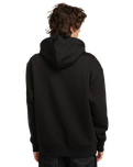 The Element Mens Rain Cornell Zip Hoodie in Flint Black