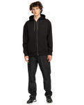 The Element Mens Rain Cornell Zip Hoodie in Flint Black