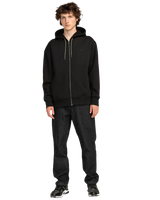 The Element Mens Rain Cornell Zip Hoodie in Flint Black