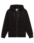 The Element Mens Rain Cornell Zip Hoodie in Flint Black