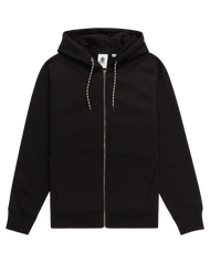 The Element Mens Rain Cornell Zip Hoodie in Flint Black