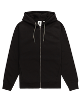 The Element Mens Rain Cornell Zip Hoodie in Flint Black