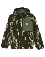 The Element Mens Wolfe Reversible Hooded Fleece Jacket in Geo