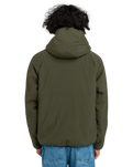 The Element Mens Wolfe Reversible Hooded Fleece Jacket in Geo