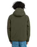 The Element Mens Wolfe Reversible Hooded Fleece Jacket in Geo