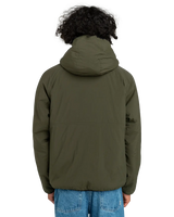 The Element Mens Wolfe Reversible Hooded Fleece Jacket in Geo