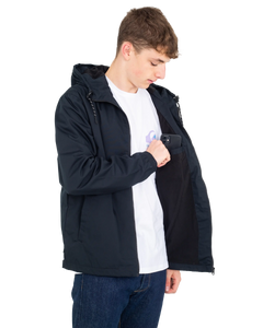 The Element Mens Alder Jacket in Flint Black