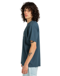 The Element Mens Basic Pocket Pigment T-Shirt in Midnight Navy